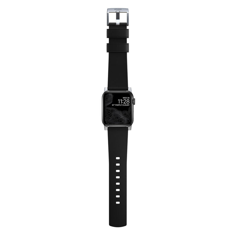 Hello Nomad Active Apple Watch Strap Pro 44mm / 42mm | Black Leather