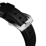 Nomad Traditional Apple Watch Strap | Black Leather/Silver Hardware