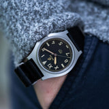 BOLDR Ranger Kopje Automatic Men's Wrist Watch - Matt Black Dial with Nylon Strap