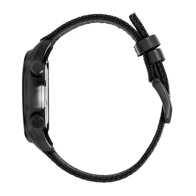 Columbia Outbacker Black 3-Hand Date Men's Lifestyle Analog Watch | Black Nylon