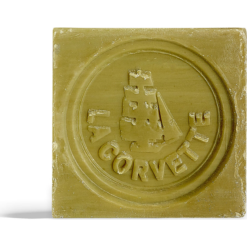 La Corvette Savon de Marseille Soap Cube Olive for Gentle Skin Cleansing, 300g