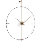 Nomon Mini Bilbao G Wall Clock | Fiberglass/Walnut/Brass