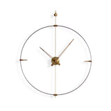 Nomon Mini Bilbao G Wall Clock | Fiberglass/Walnut/Brass