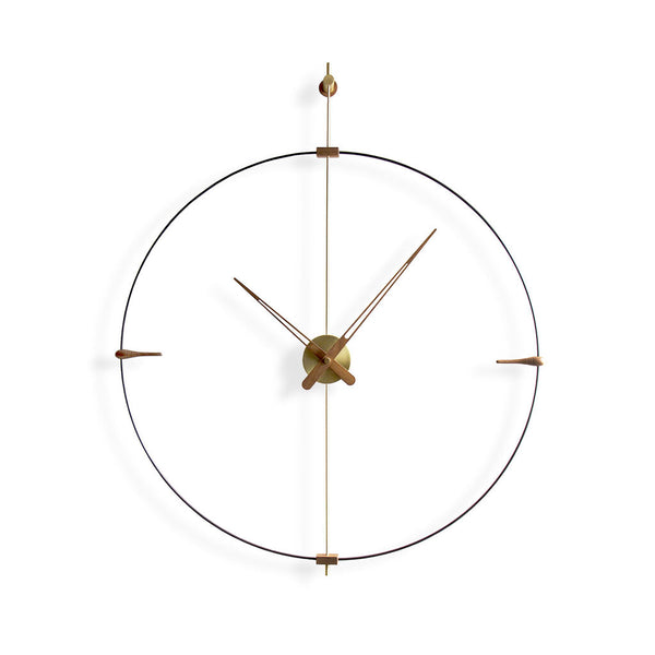 Nomon Mini Bilbao G Wall Clock | Fiberglass/Walnut/Brass