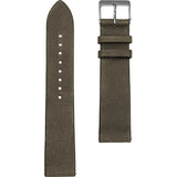 Sternglas Vintage Classic Leather Strap 20mm | Natogreen Silver