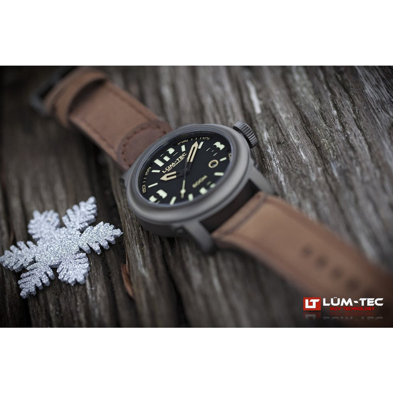 Lum-Tec 600M-3 Abyss Watch | Leather Strap