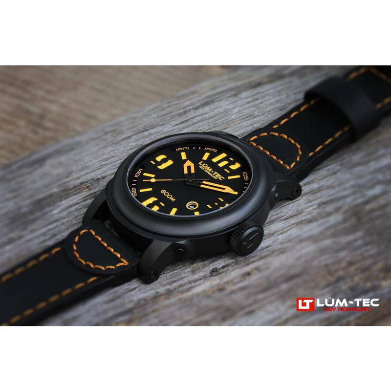 Lum-Tec 600M-4 Abyss Watch | Leather Strap