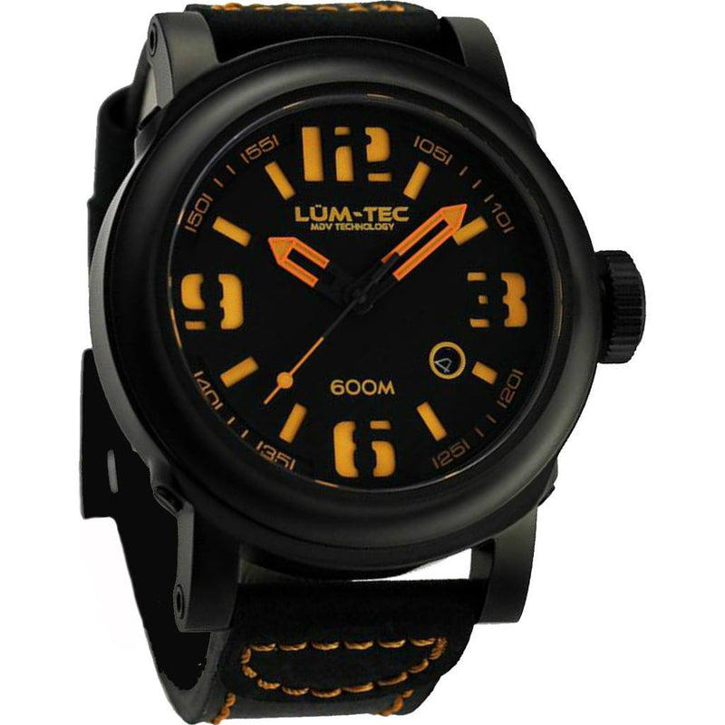 Lum-Tec 600M-4 Abyss Watch | Leather Strap