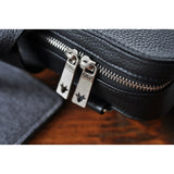 Kiko Leather Agent Pebble 15 Laptop Briefcase | Black 601