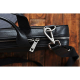 Kiko Leather Agent Pebble 15 Laptop Briefcase | Black 601