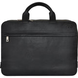 Kiko Leather Agent Pebble 15 Laptop Briefcase | Black 601