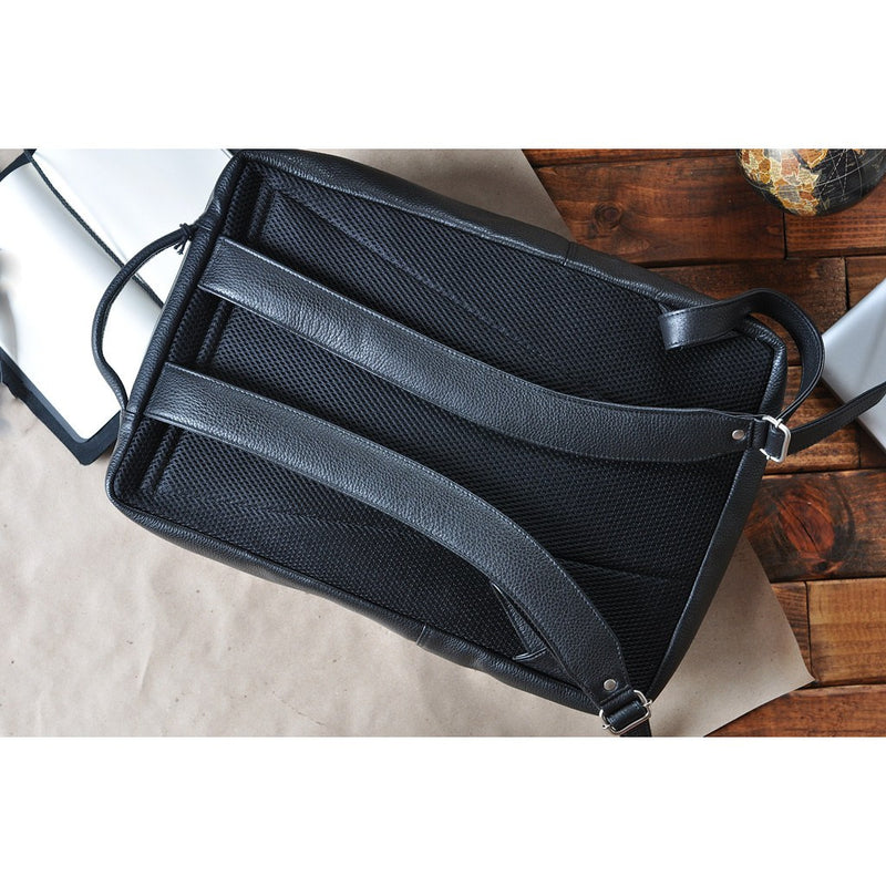 Kiko Leather Pebble 13 Laptop Backpack | Black 602