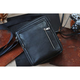 Kiko Leather Messenger Bag | Black 603