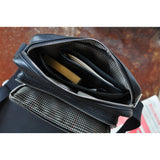 Kiko Leather Messenger Bag | Black 603