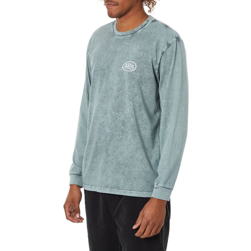 Katin Station Long Sleeve Graphic Tees | Steel Blue Mineral