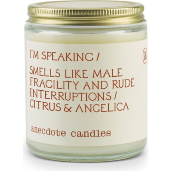 Anecdote Candles Glass Jar Candle | I'm Speaking