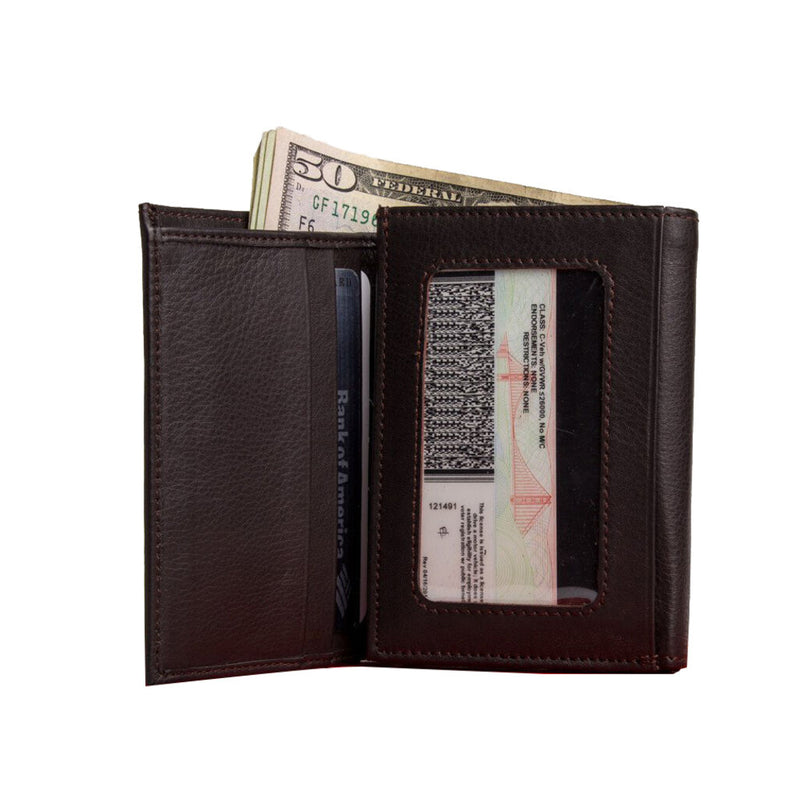 Kiko Leather Trifold Wallet