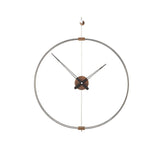 Nomon Mini Barcelona Wall Clock | Fiberglass/Walnut/Graphite Finished Brass