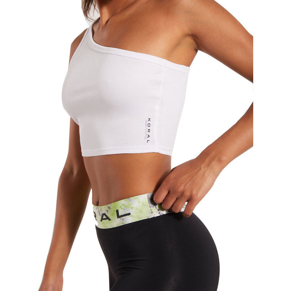 Koral Kalea Marlow Crop Top | White