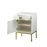 Sonder Living Formal Nightstand | White Lacquer