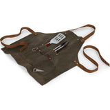 Picnic Time Legacy BBQ Apron w/ Tools & Bottle Opener