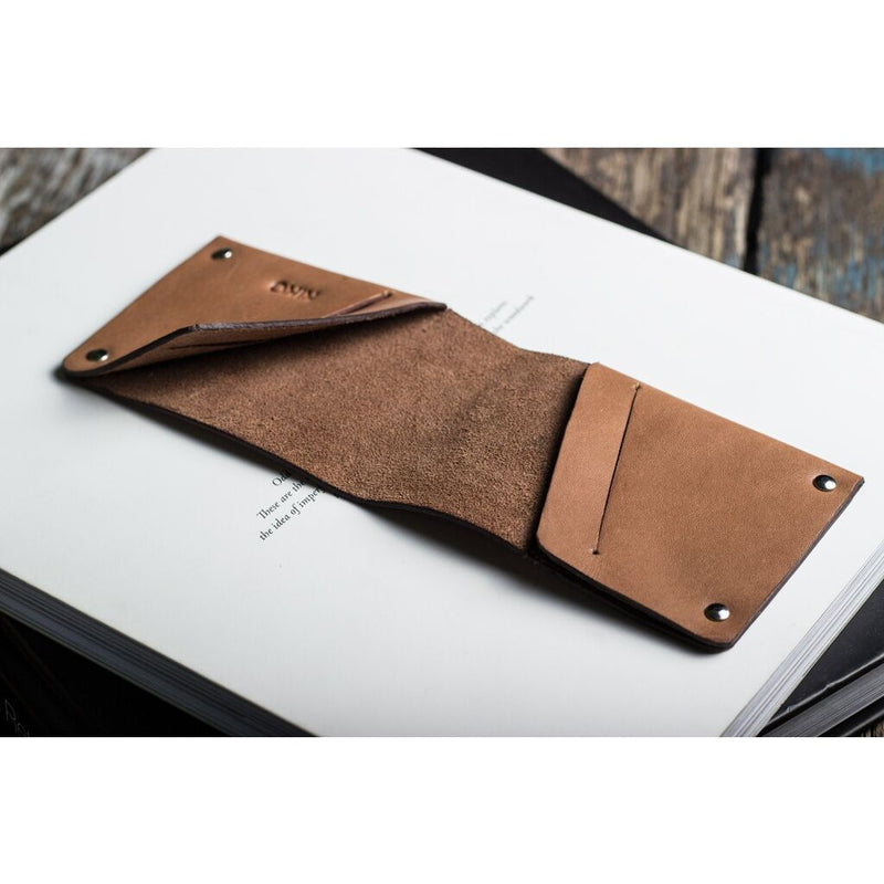 Kiko Leather Unstitched Leather Billfold Wallet