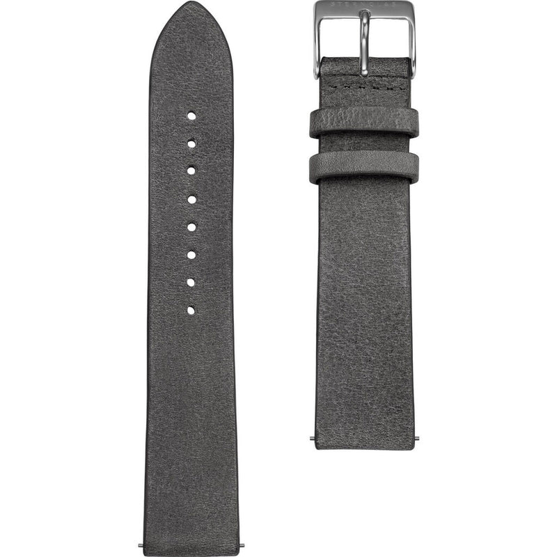 Sternglas Vintage Cattle Leather Strap 20mm | Concrete Silver