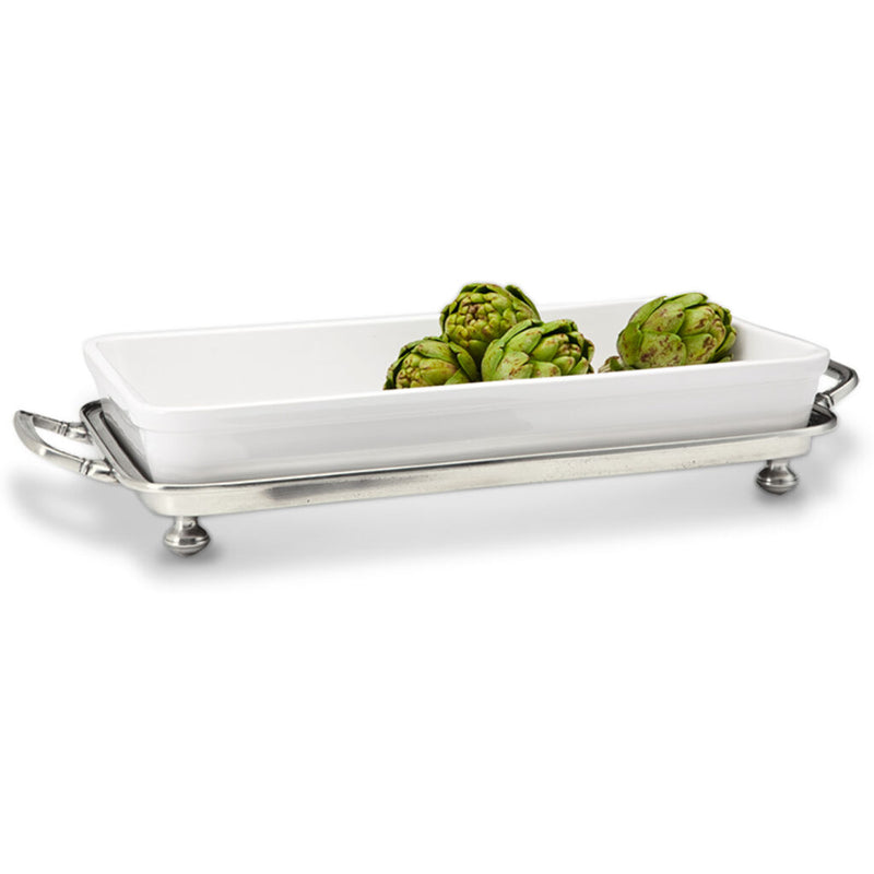 Match Convivio Baking Tray with Handles | Whtite