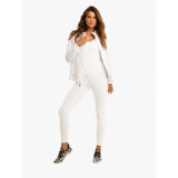 Koral Jet Blackout Jumpsuit | White