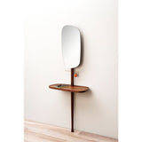 Nomon RECIBIDOR - HALLWAY FURNITURE | Natural walnut and Polished brass accesory