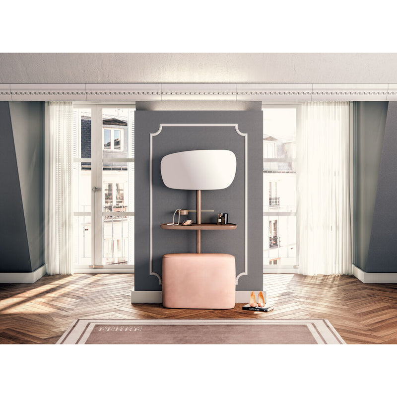 Nomon TOCADOR - VANITY TABLE | Natural walnut and Polished brass accesory