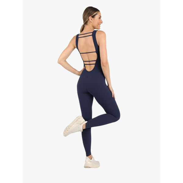 Koral Jet Rib Jumpsuit | Black