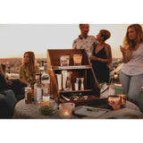 Picnic Time Legacy Madison Acacia Tabletop Bar Set