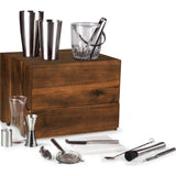 Picnic Time Legacy Madison Acacia Tabletop Bar Set