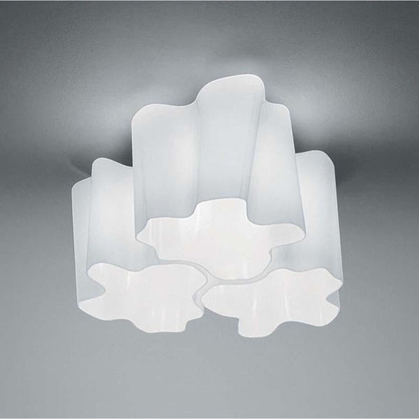 Artemide Logico Micro Triple Nested Max Ceiling Light | 3X60W E12 120V Grey/White
