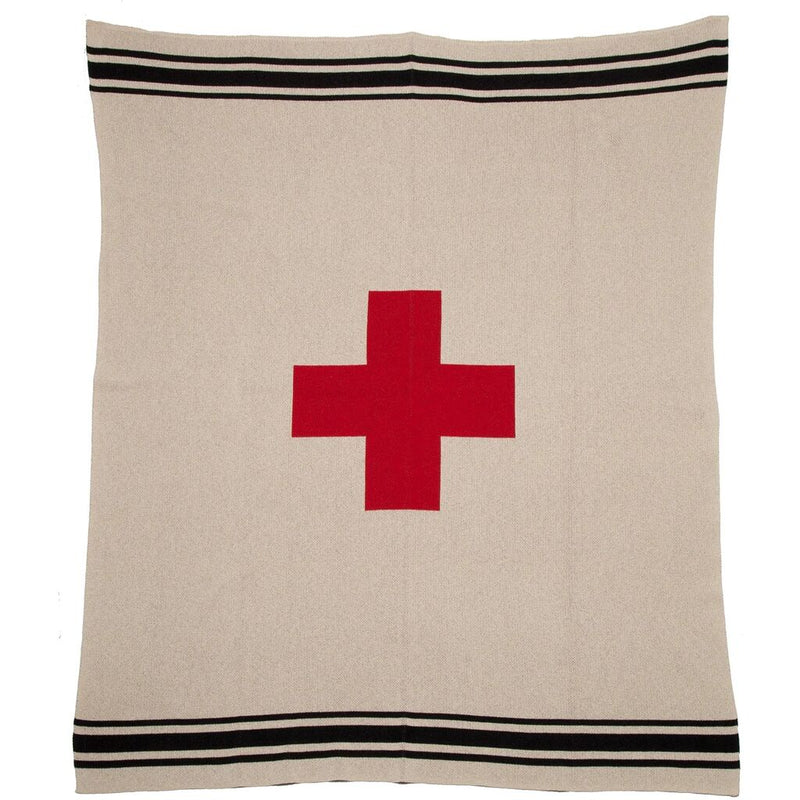 In2green Swiss Cross with Stripes Eco Throw