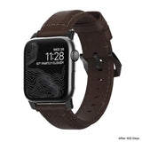 Nomad Traditional Apple Watch Strap | Rustic Brown/Black Hardware