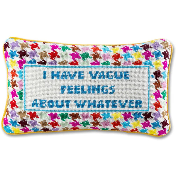 Furbish Vague Feelings Needlepoint Pillow