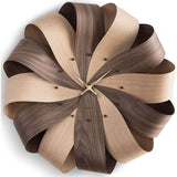 Nomon Brisa Mixto X-Large Clock | Body In Walnut and Oak Wood