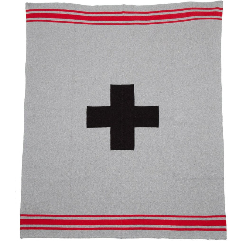 In2green Swiss Cross with Stripes Eco Throw