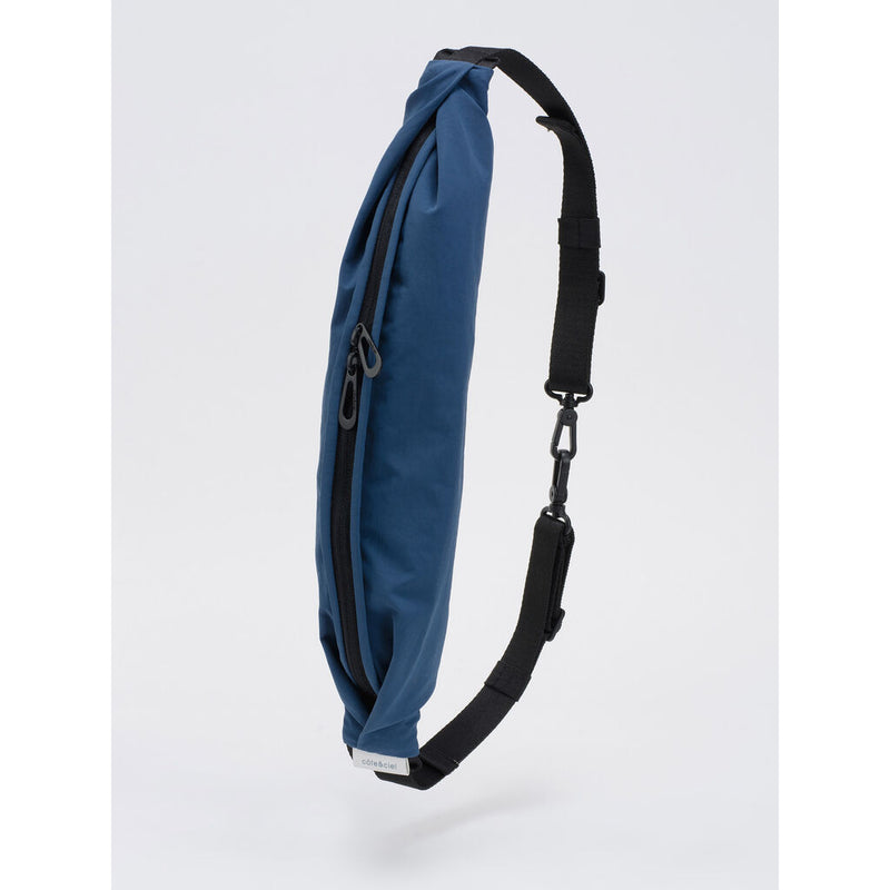 Cote & Ciel Adda Zippered Shoulder Strap | Soft Blue/Blue