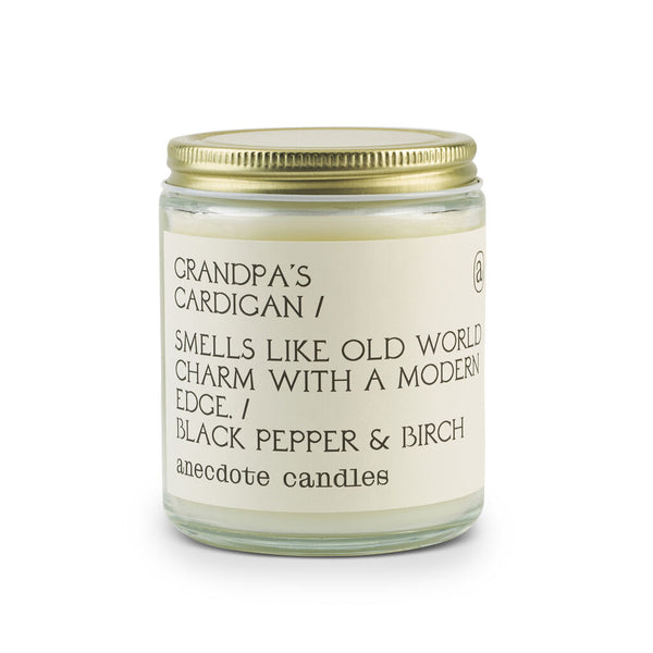 Anecdote Candles Glass Jar Candle | Grandpa's Cardigan