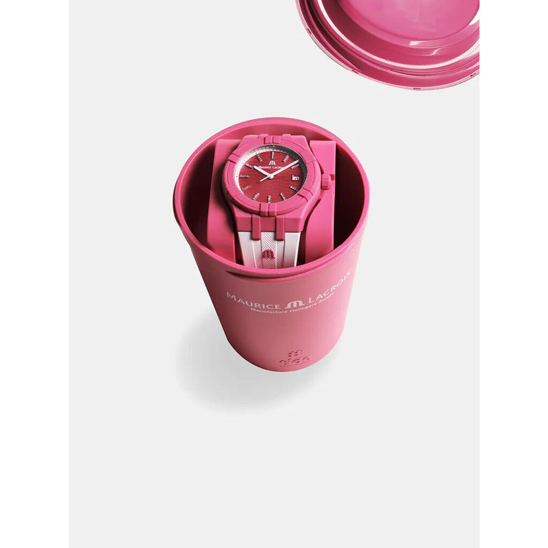 Maurice Lacroix Aikon Tide Watch | Hot Pink/White