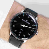 MeisterSinger Neo Plus Watch | 40mm Black Azure Dial / Shell Cordovan Black