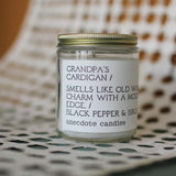 Anecdote Candles Glass Jar Candle | Grandpa's Cardigan