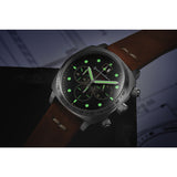 Spinnaker Hull Chronograph SP-5068-01 Quartz Watch | Black/Brown