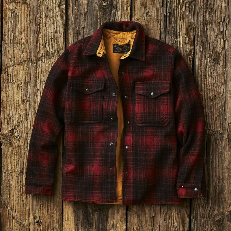 Filson Mackinaw Wool Jac Shirt | Oxblood/Black