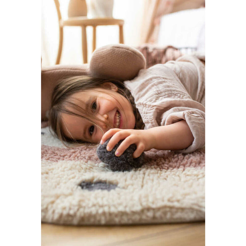 Lorena Canals Woolable Rug Miss Mighty Mouse | 3'11" x 3'11"