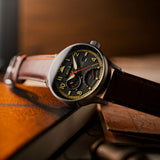AVI-8 Hawker Hurricane Mckellar Dual Time Watch | Metropolis Black