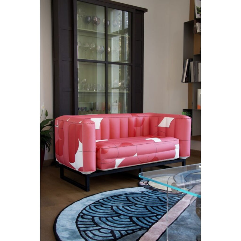 MOJOW Furniture | Yomi Oxygen Sofa | Black Aluminum Frame | Pink, White, Red